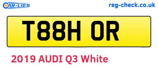T88HOR are the vehicle registration plates.