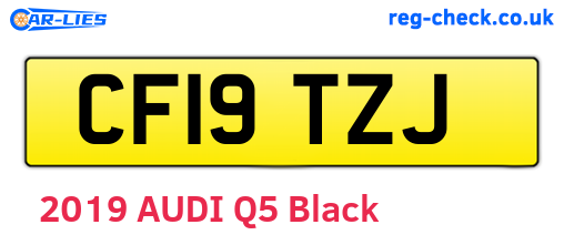 CF19TZJ are the vehicle registration plates.