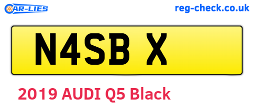 N4SBX are the vehicle registration plates.