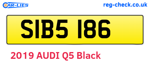 SIB5186 are the vehicle registration plates.
