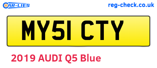MY51CTY are the vehicle registration plates.
