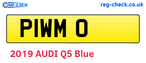 P1WMO are the vehicle registration plates.