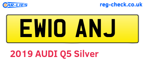 EW10ANJ are the vehicle registration plates.