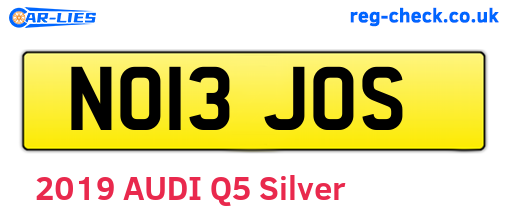 NO13JOS are the vehicle registration plates.