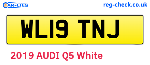 WL19TNJ are the vehicle registration plates.