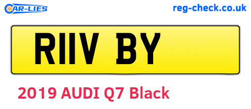 R11VBY are the vehicle registration plates.