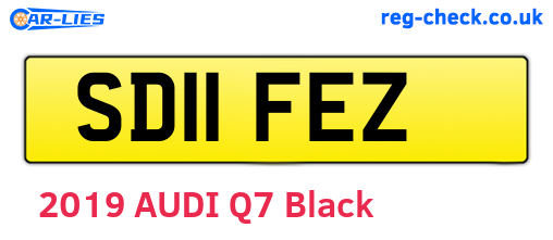SD11FEZ are the vehicle registration plates.