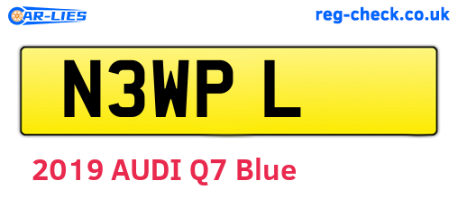 N3WPL are the vehicle registration plates.