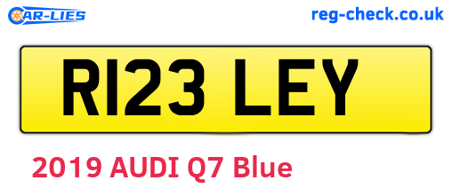 R123LEY are the vehicle registration plates.