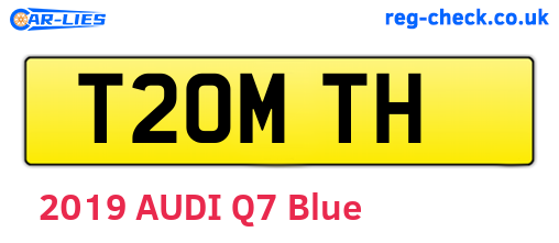 T20MTH are the vehicle registration plates.