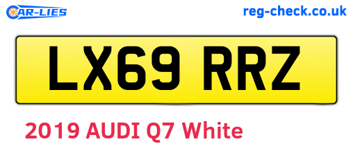 LX69RRZ are the vehicle registration plates.