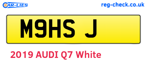 M9HSJ are the vehicle registration plates.
