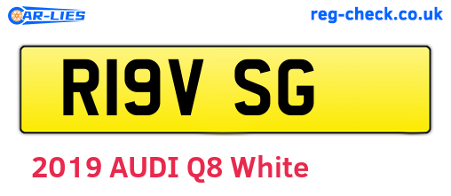 R19VSG are the vehicle registration plates.