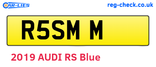 R5SMM are the vehicle registration plates.