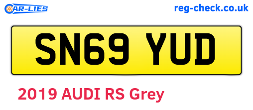 SN69YUD are the vehicle registration plates.