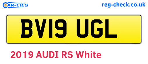 BV19UGL are the vehicle registration plates.