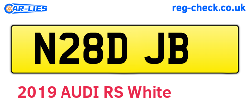 N28DJB are the vehicle registration plates.