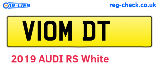 V10MDT are the vehicle registration plates.