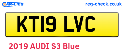 KT19LVC are the vehicle registration plates.