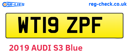 WT19ZPF are the vehicle registration plates.