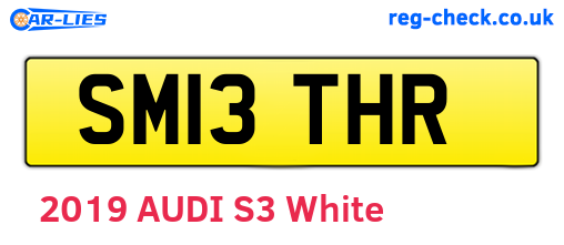 SM13THR are the vehicle registration plates.