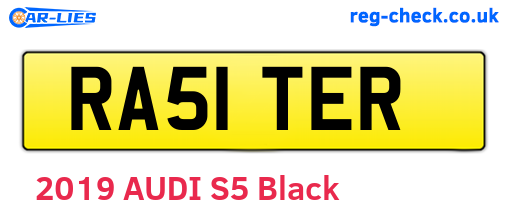 RA51TER are the vehicle registration plates.