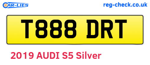 T888DRT are the vehicle registration plates.
