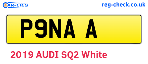 P9NAA are the vehicle registration plates.