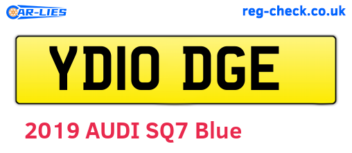 YD10DGE are the vehicle registration plates.