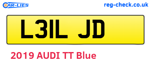 L31LJD are the vehicle registration plates.
