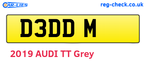 D3DDM are the vehicle registration plates.