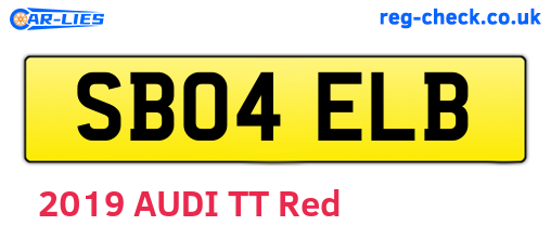 SB04ELB are the vehicle registration plates.