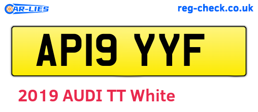 AP19YYF are the vehicle registration plates.