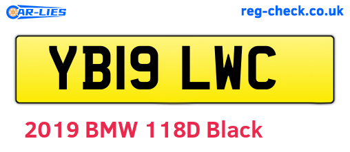 YB19LWC are the vehicle registration plates.