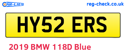 HY52ERS are the vehicle registration plates.