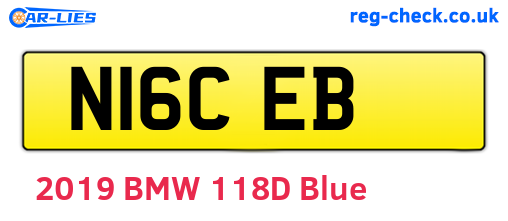 N16CEB are the vehicle registration plates.