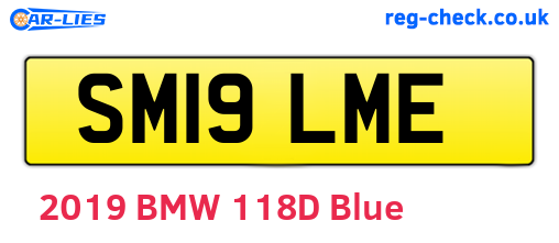 SM19LME are the vehicle registration plates.
