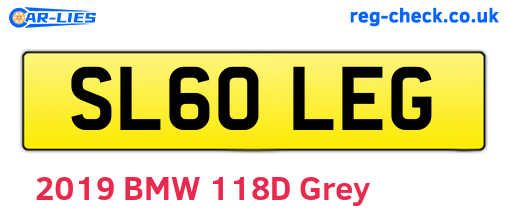 SL60LEG are the vehicle registration plates.