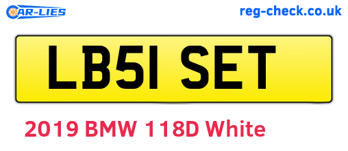 LB51SET are the vehicle registration plates.