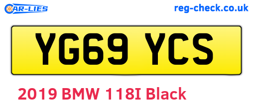 YG69YCS are the vehicle registration plates.