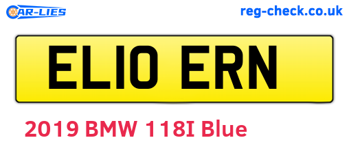 EL10ERN are the vehicle registration plates.