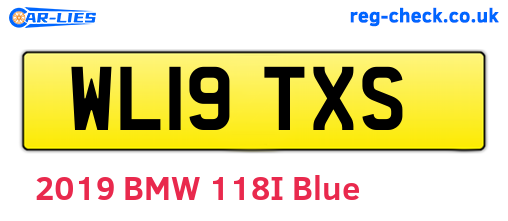 WL19TXS are the vehicle registration plates.