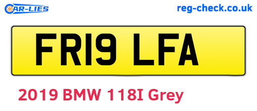 FR19LFA are the vehicle registration plates.