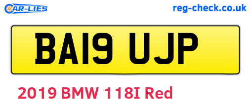 BA19UJP are the vehicle registration plates.