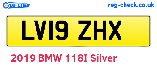 LV19ZHX are the vehicle registration plates.