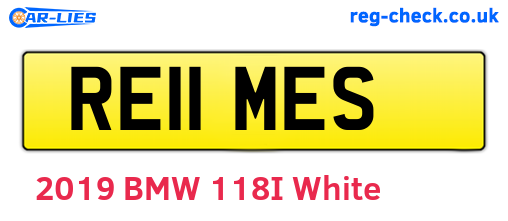 RE11MES are the vehicle registration plates.