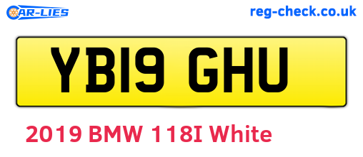 YB19GHU are the vehicle registration plates.