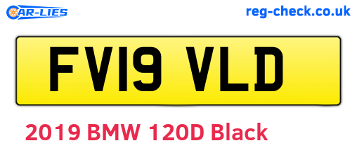 FV19VLD are the vehicle registration plates.