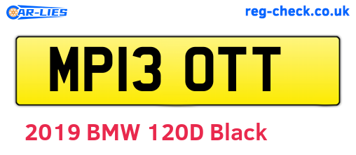 MP13OTT are the vehicle registration plates.