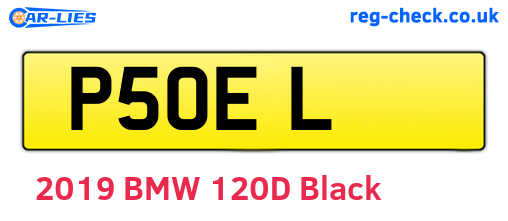 P5OEL are the vehicle registration plates.